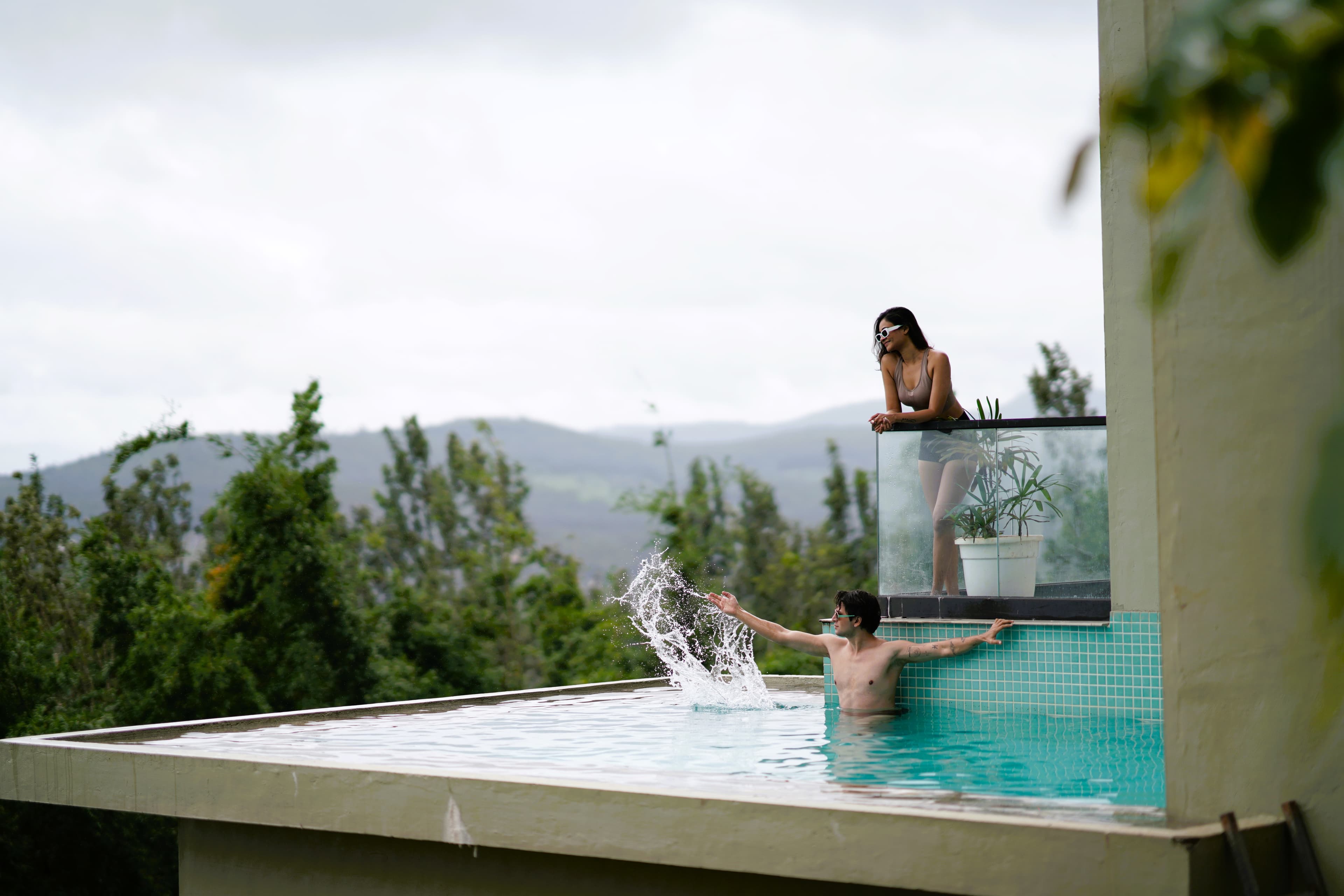 Guests enjoying Private Pool