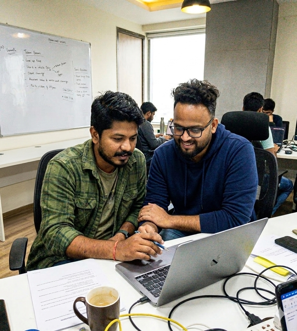 Founders working together